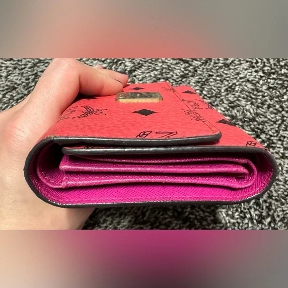 MCM trifold wallet